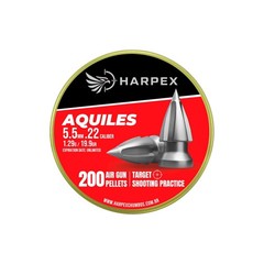 HARPEX Aquiles 200 Count BROADHEAD Pointed 5.5mm .22 Caliber Airgun Pellets