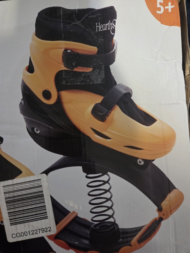 HearthSong Jump2It Jumping Boots Spring Shoes Adjusts Youth Size small