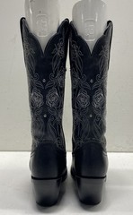 Durango Women’s 13″ Rosewood Black Floral Embroidered Western Boots Size 6M