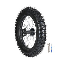 70/100-19 90/100-16 Tire Rim Wheel Assembly Disc Rotor Sprocket Dirt Pit Bike