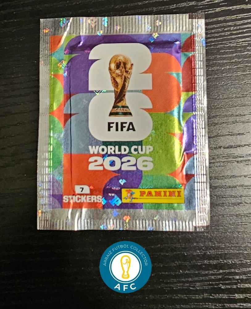 Pack Panini 2026 From Spain 7 stickers. No bard code in the reverse