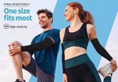 2 pairs UV Sun Protection Arm Sleeves for Men&Women,UPF 50 Cooling Sports Sleeve