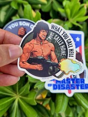 80s Action Movie Sticker bundle