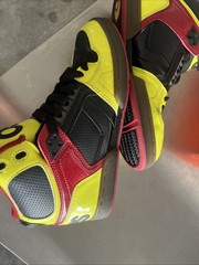Osiris NYC 83 red ,black &yellow skateboarding shoes #skateboarding #y2k
