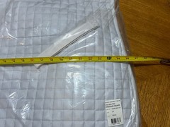 Dover Horse Saddle Pad- Dressage, White, Square