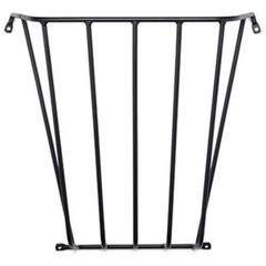 Wall Hay Rack Heavy Duty Wedge Design Powder Coated Steel Construction Black New