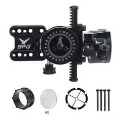 4x 6x 8x Compound Bow 1 Pin Sight Micro Adjustable Pointer Adaptor Scope Sight