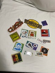 Mixed Brand Logo Sticker Lot 13pcs Vans Neff Champion Teddy Fresh Teamsters DC