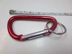 Lot 200 pcs Carabiner Spring Belt Clip Key Chain / 3″ / Aluminum / Free Shipping