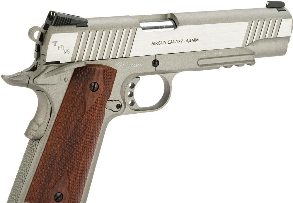 Swiss Arms SA 1911 MRP CO2 Powered Blowback 4.5mm Air Pistol (Color: Silver)