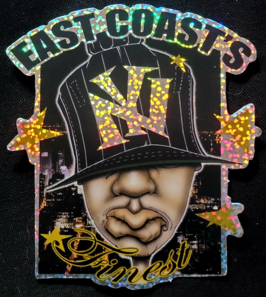 NEW YORK STICKER PRISM «EAST COAST FINEST» 2 7/8 X 3 1/4″ OLD SCHOOL REFLECTING