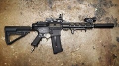 Airsoft AEG KRYTAC M4 CNC Machined Aluminum Sharpshooter Drop Stock Adapter