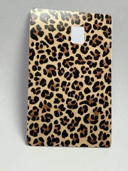 Leopard Print Credit Card Skin Trendy Animal Print Card Cover Waterproof Design