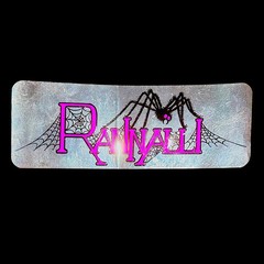 Vintage 1970’s Rannalli Skateboard Sticker Reflective Silver Neon Pink & Black