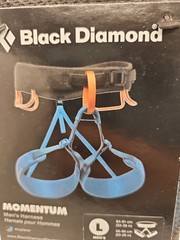 NEW Black Diamond Men’s Momentum Harness Rock Climbing Size: Large 33-36 Inch