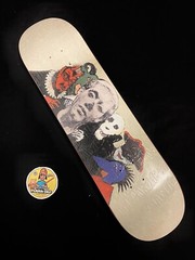 SUPER RARE F****** Awesome Embossed Devil FA Skateboard Deck 2016 Jason Dill