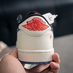 DM7866-040 Travis Scott x AJ 1 Low OG Black Blue Men’s Size 4-13