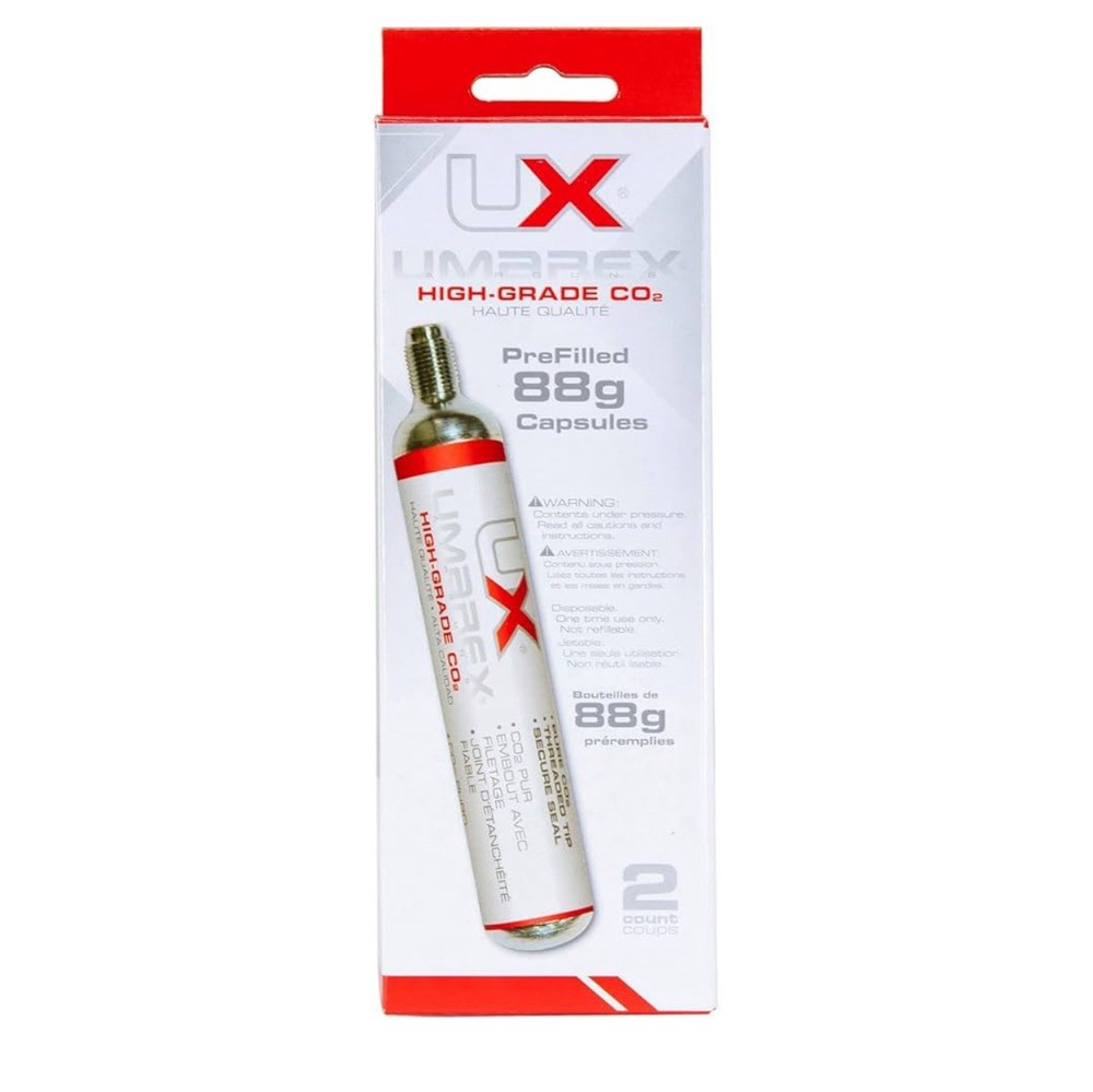 Umarex High-Grade CO2 Cartridges for Airguns 88 Gram Pack of 2