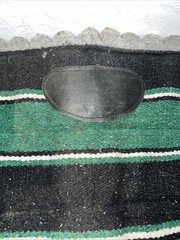 New Green Plaid Navajo Felt Scalloped Saddle Pad 30×30 #89-482 Pad-23