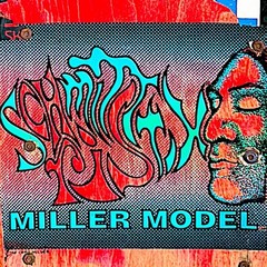 Vintage 1989 Schmitt Sticks Chris Miller “Faces” Skateboard Deck Used