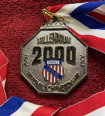 Amateur Athletic Union United States Medal Sport for All & Lanyard Slvr Tone M11
