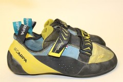 Scarpa Vapor V Italy Made Mens Size 11 45 Microsuede Strap Rock Climbing Shoes