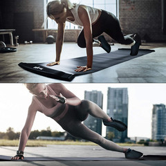 Yes4All Slide Board – Workout Board with Carrying Bag and Shoe Booties Included