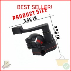 zipelo Thumb Throttle Cable, 7/8» 22mm Accelerator Control Handle Assembly, Alu