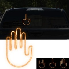 Funny New LED Illuminated Gesture Light Car Finger Light With Remote
