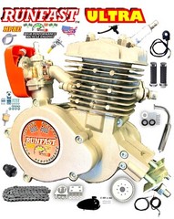 NEW 2-STROKE 100cc Upgrade COMPLETE MOTORIZED BIKE KIT AND CRUISER BICYCLE
