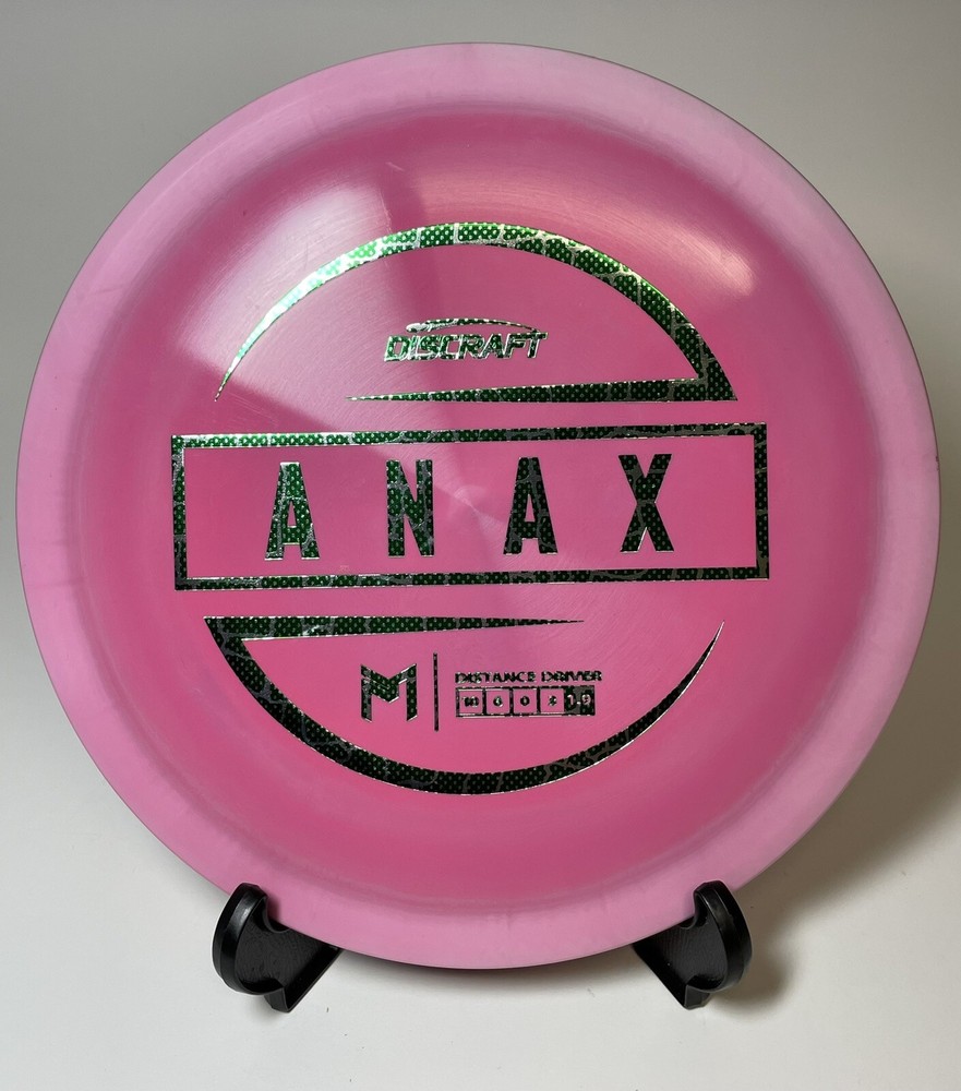 Discraft ESP Anax Pink Burst with Green Stamp Disc Golf Paul McBeth