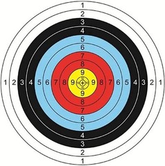 50 PCS 40cm Archery Paper Target Surface For Bow And Arrow Target Practice