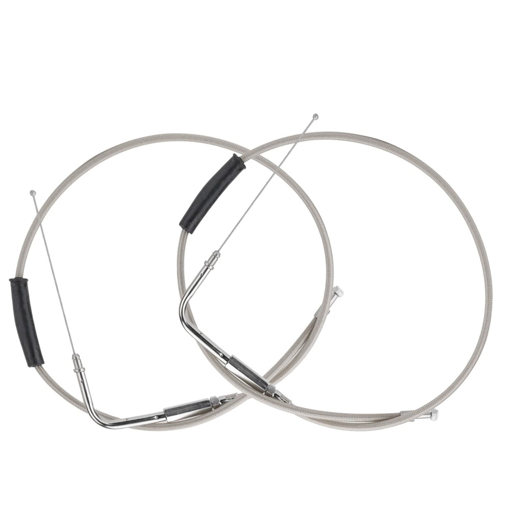 35″ Braided Throttle Idle Cable Kit Stainless Steel Extended Length Throttle …