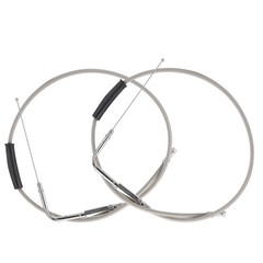 35″ Braided Throttle Idle Cable Kit Stainless Steel Extended Length Throttle …