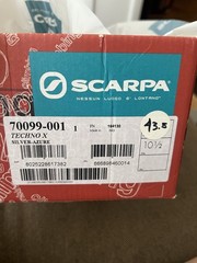 SCARPA Techno X Climbing Shoes US 10 EU 43.5 Medium D Multi-Color Italy