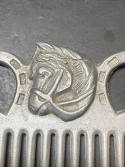 Vintage Horse Mane & Tail Metal/ Aluminum Alloy Horse Hair Comb made in Japan