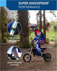 Hiboy 36V Electric Dirt Bike Kids Motorcycle Toy Motocross 9.3 Miles Range DK1