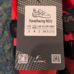 ClimbX Rave Racing Red Women’s Climbing Shoes, US 4 Medium (B/M)