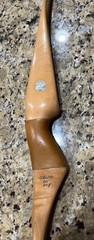 Fred Bear Vintage Recurve 1963 Cub Dogleg 60 inch 30 lbs Rare tan grip LH