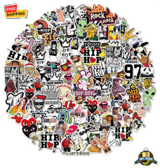 50PCS Rock Hip Hop Graffiti Stickers Waterproof Decals for Laptop Guitar