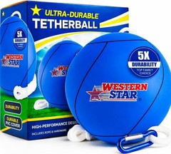 Soft-Touch Tetherball Game Set – 2 Ropes, Vibrant Colors for Family Fun