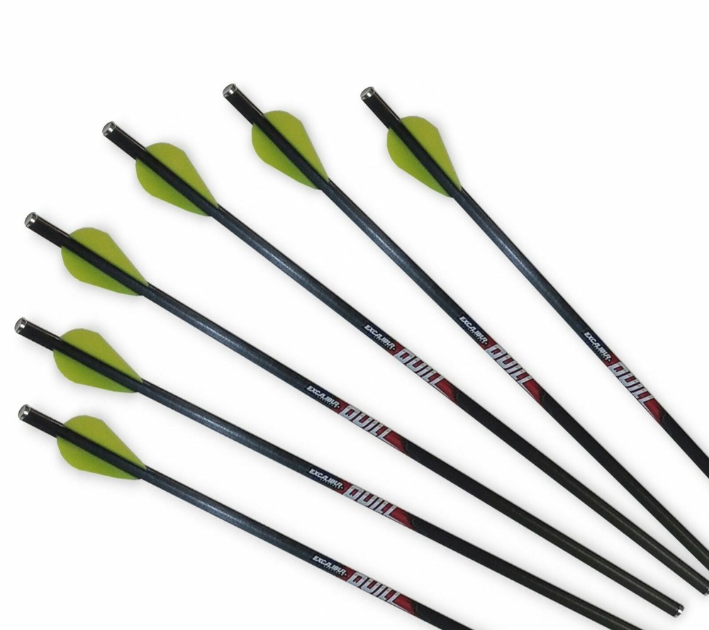 New Excalibur Quill Crossbow Bolts 6 Pack 1/2 Dozen 16.5″ 22QV16-6