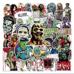 25 Piece Mix Lot 2” Zombie Stickers, Romero, DOTD, Decal, NOTLD FREE SHIPPING