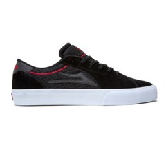 Lakai Shoes Flaco II – Black/Red Suede