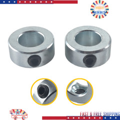 5/8″ Bore Solid Steel Zinc Plated Shaft Collars Set Screw Style (2PCS) NEW