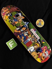 RARE SIGNED Paisley Skates Serial Party Sean Cliver Skateboard Deck AUTOGRAPHED