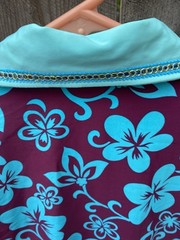 Tobys Equestrian Western Pleasure Horsemanship Show Shirt Teal Purple Bling Zip