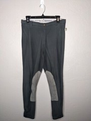 Devon-Aire Womens 30R Green Equestrian Horseback Equine Riding Breeches 875