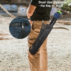 Lightweight Dual-Style Archery Arrow Quiver – Adjustable Strap & Mesh Storage
