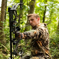 Archery Compound Bow For Adults and Teen,0-70Lbs,Adjustable Hunting Training Set